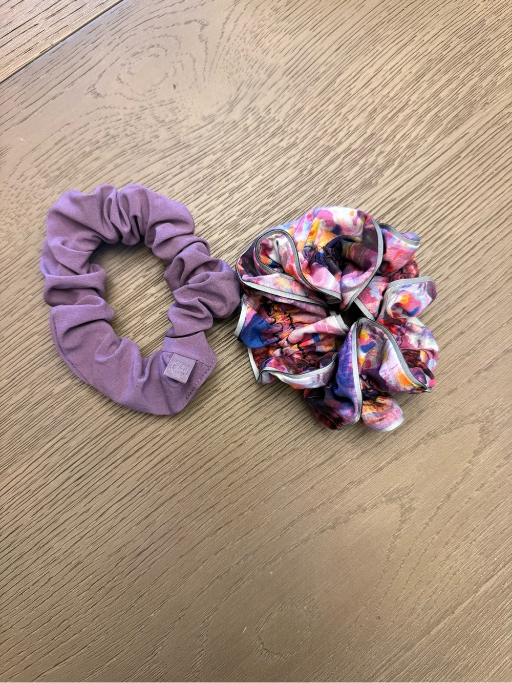 lululemon athletica Lavender Scrunchie & Multicolor Floral Set